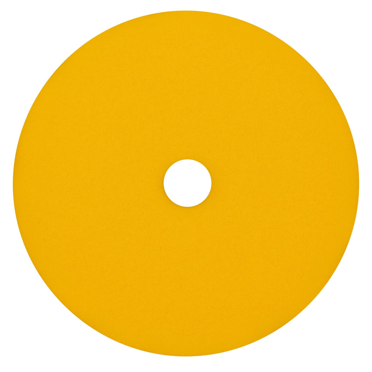 RUPES front view of 150mm yellow pad showing size and fit for quick identification and compatibility