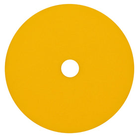 RUPES front view of 150mm yellow pad showing size and fit for quick identification and compatibility