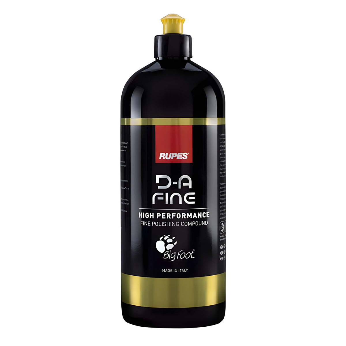 RUPES bottle front label showing product identity and size benefit clarity