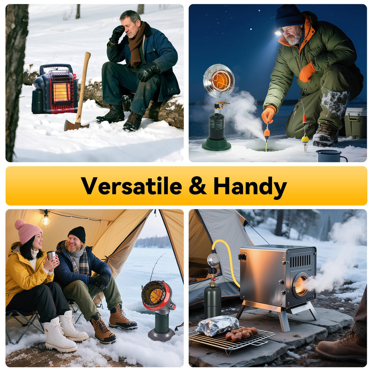 Rushare lifestyle camping setup with adapter attached offering efficient outdoor refilling