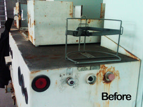 RUST BULLET WhiteShell applied to boat hardware showing corrosion resistance benefit