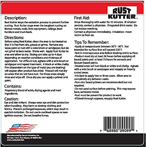 Rust Kutter used at a restoration worksite on a vehicle showing professional application