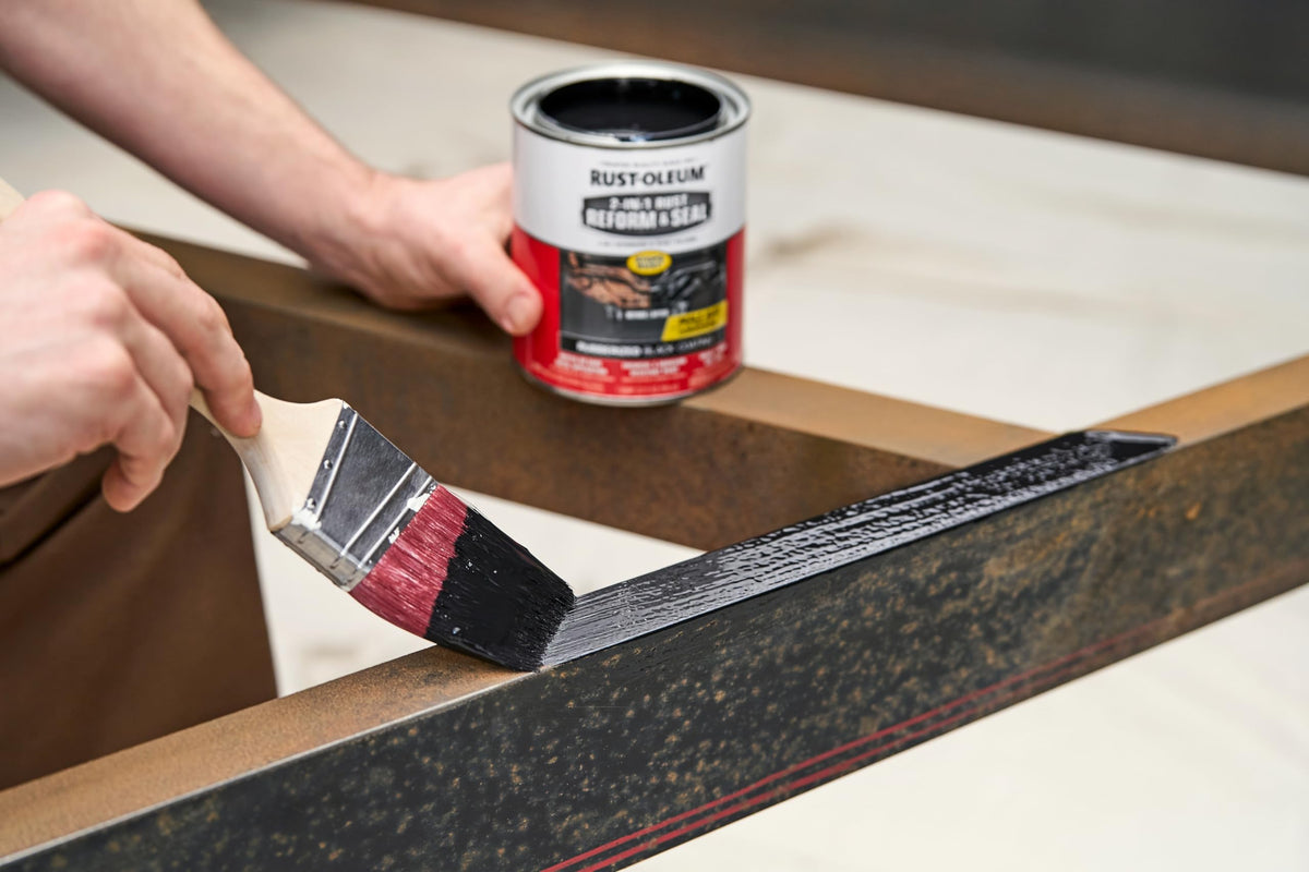 Rust-Oleum applied to vehicle wheel well demonstrating corrosion protection benefit