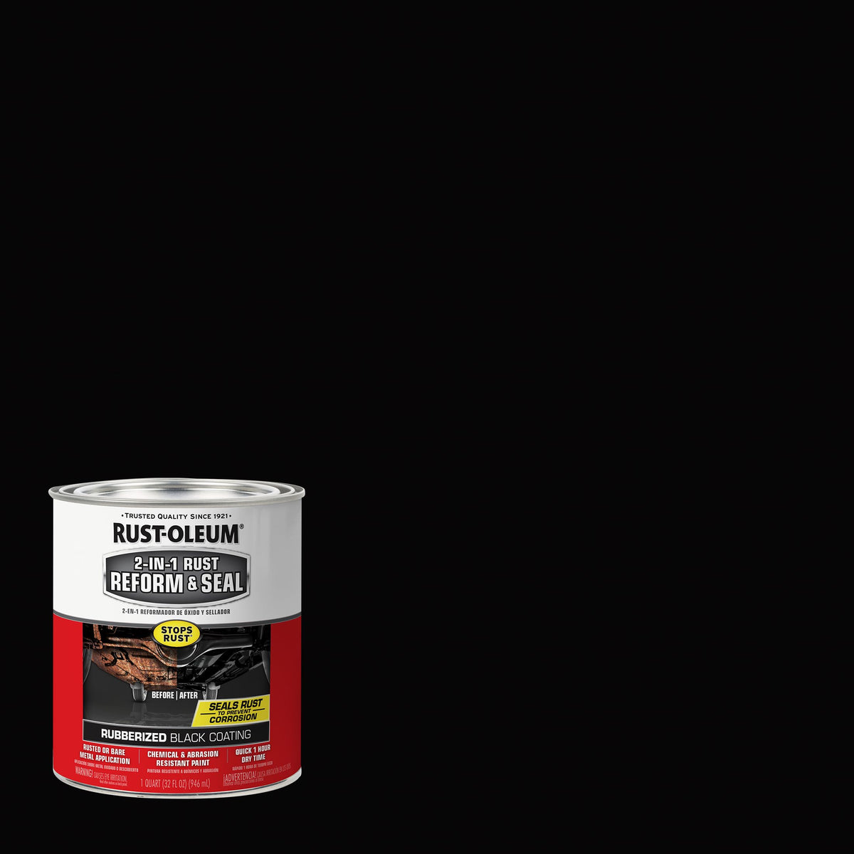 Rust-Oleum rubberized texture close-up showing flexible protective coating benefit
