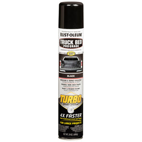 Rust-Oleum front can view showing label and turbo spray tip for fast application