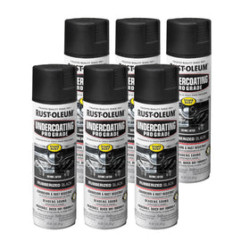 Rust-Oleum front can showing undercoating product and durable protection