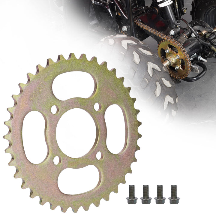 RUTU front view of sprocket showing teeth and fit, highlighting durability