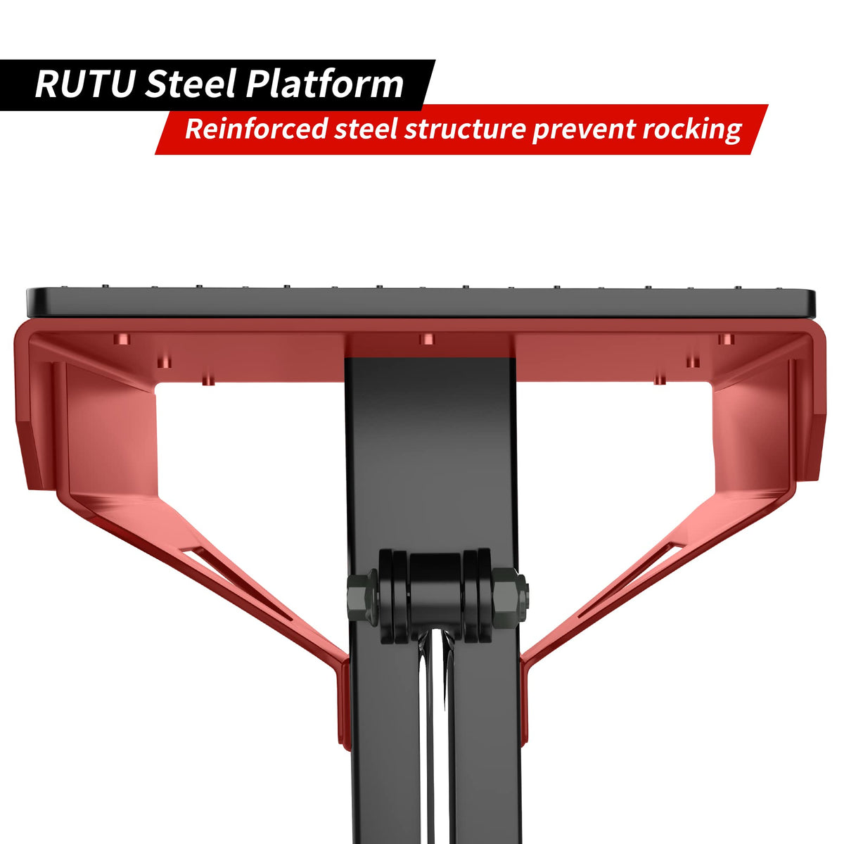 RUTU hydraulic lever detail showing smooth lift operation and easy control