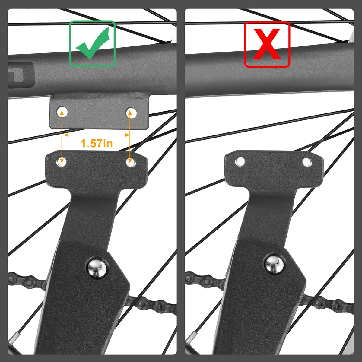 RUTU kickstand close-up of expanded anti-slip foot for better grip