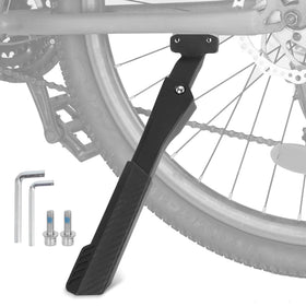 RUTU kickstand front view showing mounting position and stability
