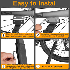 RUTU kickstand included hardware and tools for quick installation