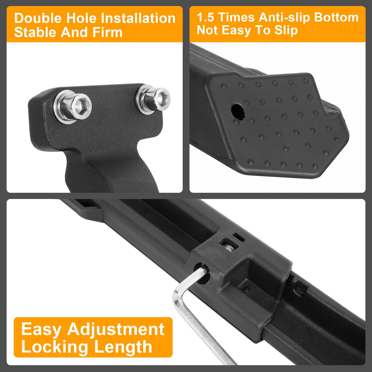 RUTU kickstand mounted on an e-bike demonstrating compatibility