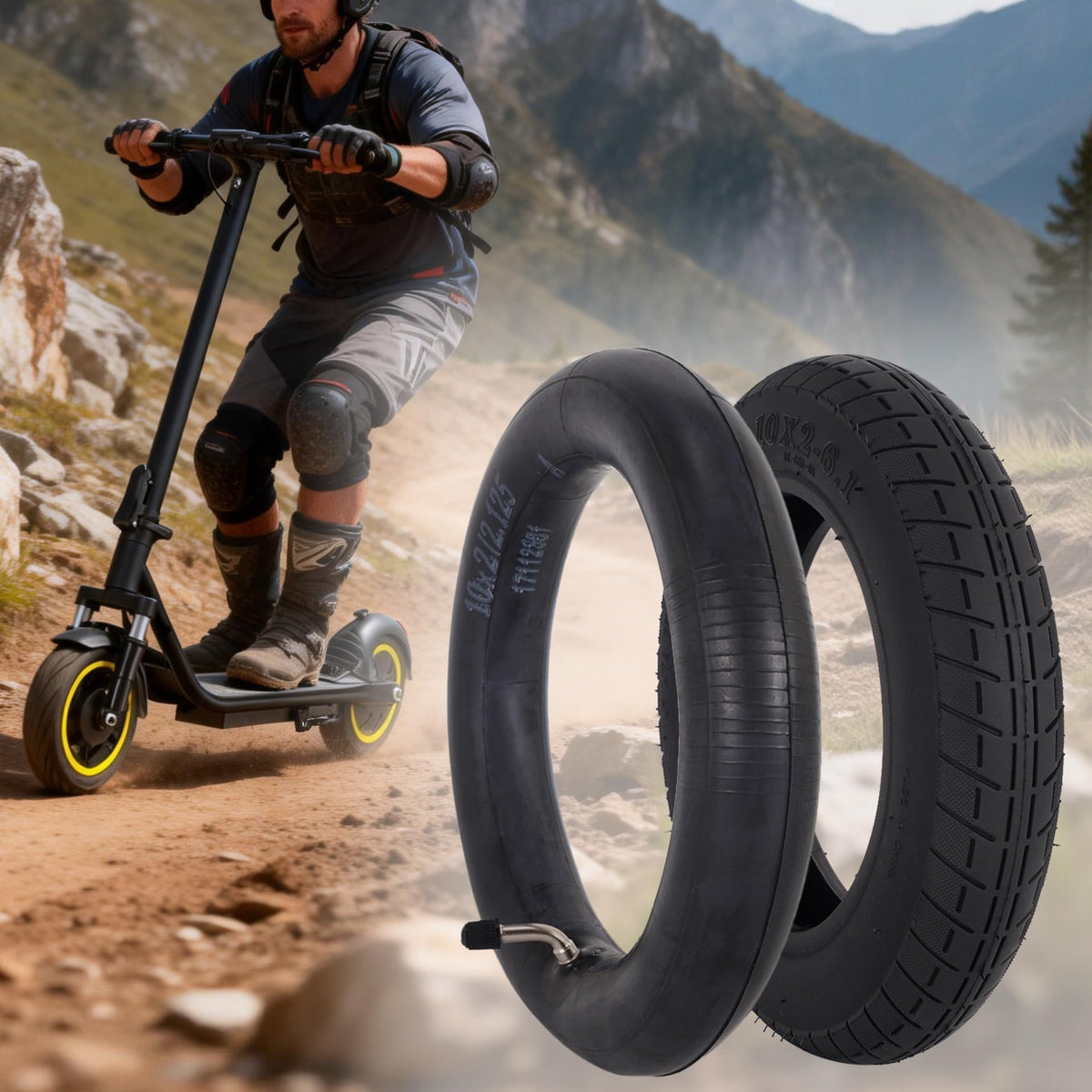 RUTU scooter with new tire in urban commute setting improving confidence