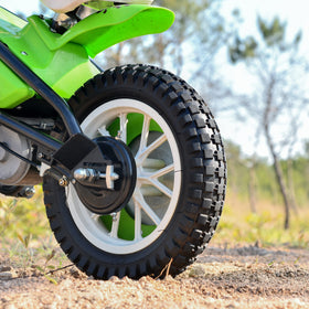 RUTU installed on a kid's dirt bike demonstrating reliable grip and confident riding