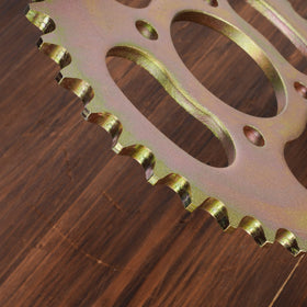 RUTU sprocket next to ruler for scale, confirming correct 37T dimensions