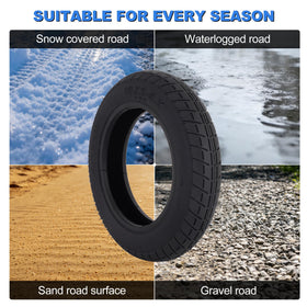 RUTU tire beside a ruler showing 10-inch size for correct compatibility