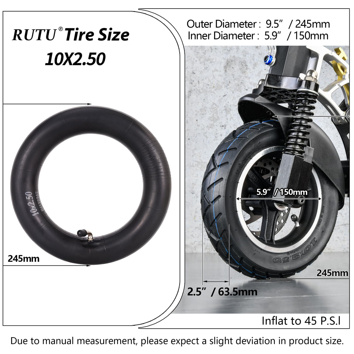 RUTU close-up of tread pattern highlighting grip and water drainage for safer handling