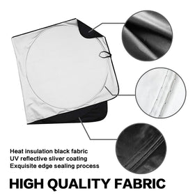 Rutuioy folded shade in storage bag for easy transport and tidy storage benefit