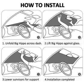 Rutuioy sunshade visible on parked car making vehicle easy to spot and shielding from sun