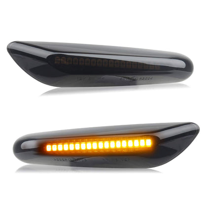 RUXIFEY front view of smoked LED side marker showing fit and finish for easy upgrade