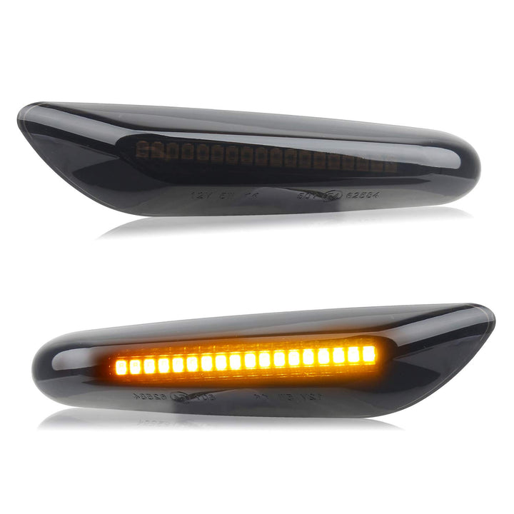 RUXIFEY front view of smoked LED side marker showing fit and finish for easy upgrade