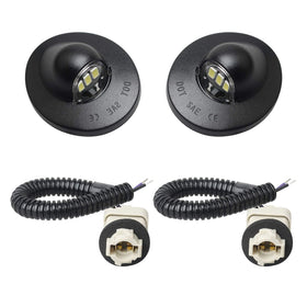 RUXIFEY front view lamp showing clean design and bright license illumination benefit