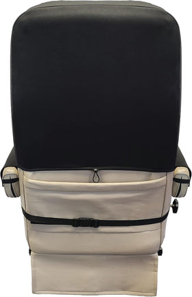 RV Designer close-up of PVC leatherette texture highlighting durable, easy-clean surface