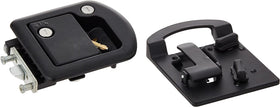 RV Designer lock on camper door in campsite, upgraded peace of mind