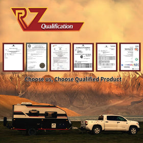 RV MURTS on a camper trailer in a driveway illustrating ready-to-use repair benefit