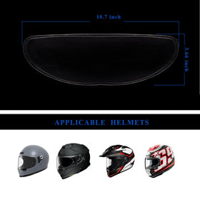 RVBASICS before and after visor showing dramatically clearer view