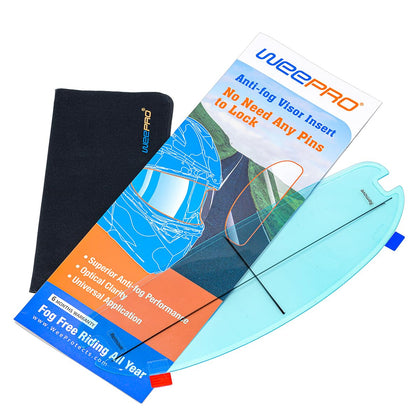RVBASICS front packaging showing visor insert and kit benefits