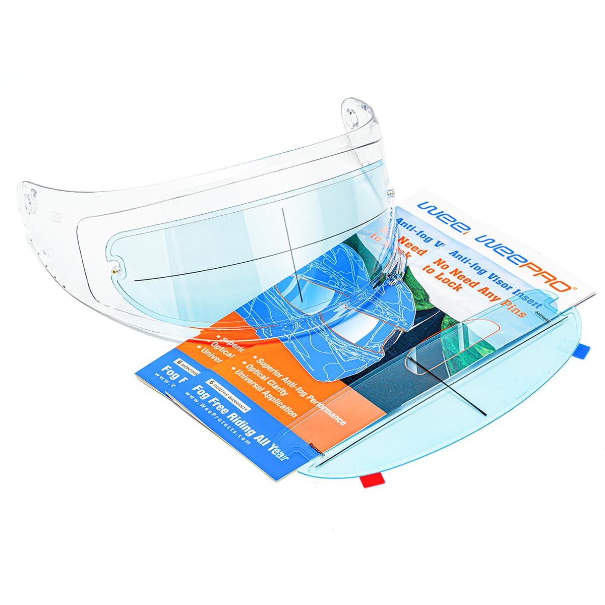 RVBASICS packaging contents including cloth guide and stickers