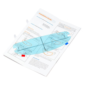 RVBASICS insert beside ruler showing 3.46 by 10.7 inches
