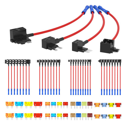 RVBOATPAT front packaging showing full 36PCS kit and included fuses for quick selection