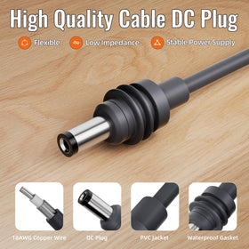 RVBOATPAT cable next to ruler showing 3.28ft length for proper reach