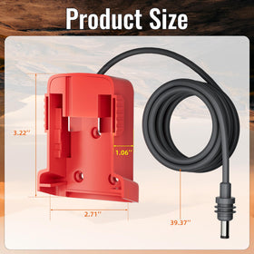 RVBOATPAT plug connected to battery showing quick plug-and-play convenience