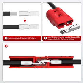 RVBOATPAT next to 1/0 AWG cable showing correct size fit and heavy-duty capacity