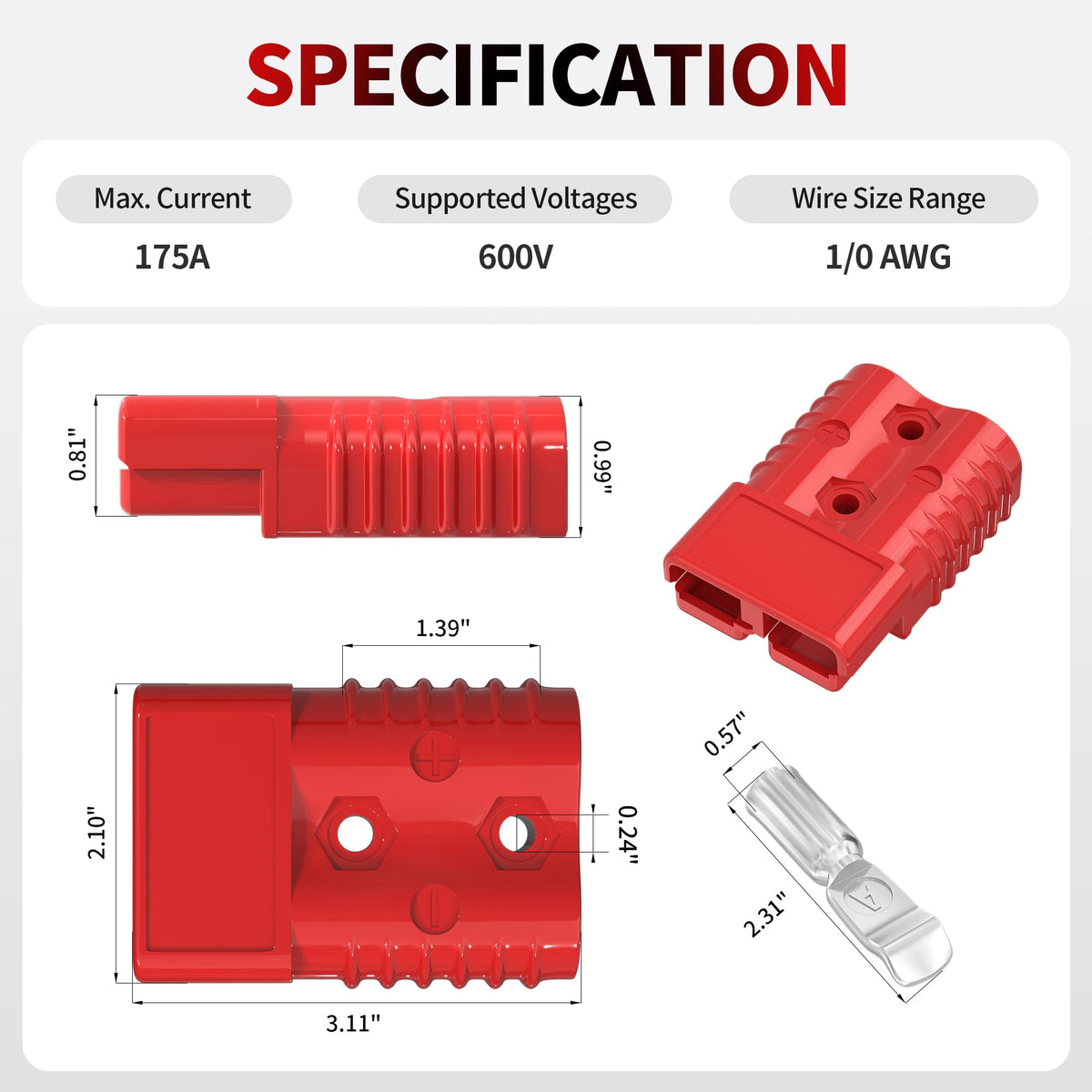 RVBOATPAT silver-plated terminal pin close-up with high conductivity benefit