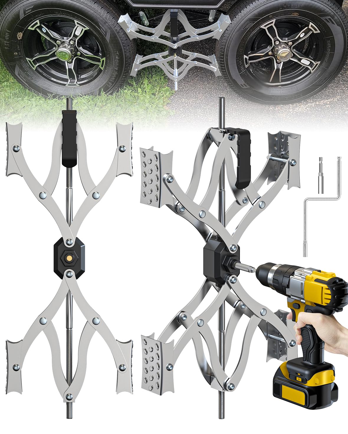 Rvdeaa front packaging showing Camper X chocks and quick deployment benefit