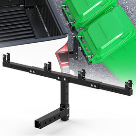 Rvdeaa front view installed on truck showing secure dual can hauling benefit