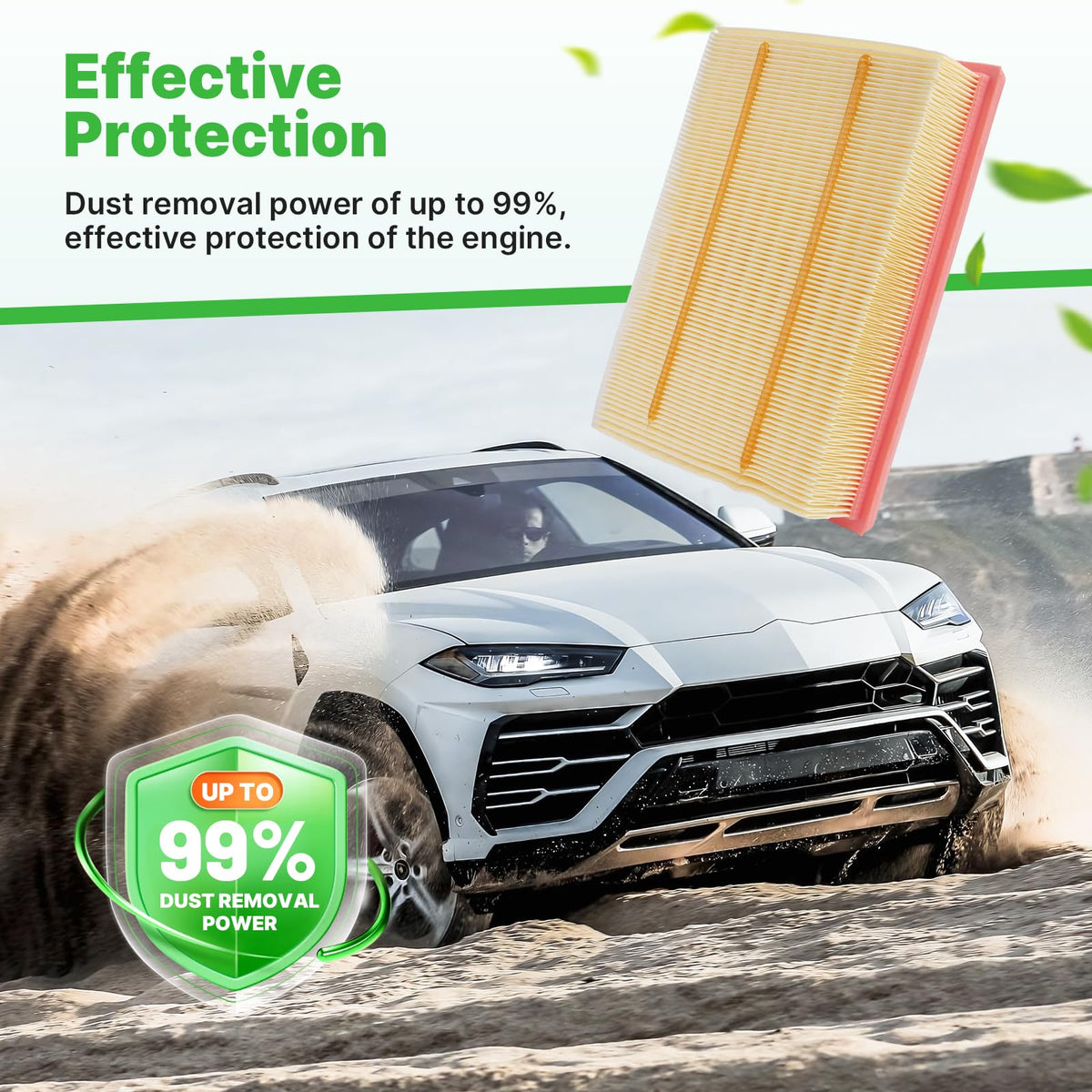 RVgolf cabin filter multi-layer detail showing filtration layers for cleaner cabin air