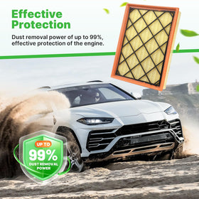 RVgolf engine filter installed in engine bay improving intake airflow and reducing noise