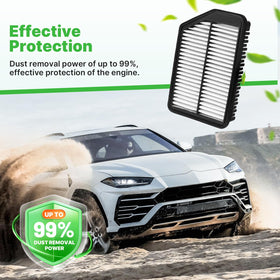 RVgolf engine filter close-up texture highlighting durable filtration material