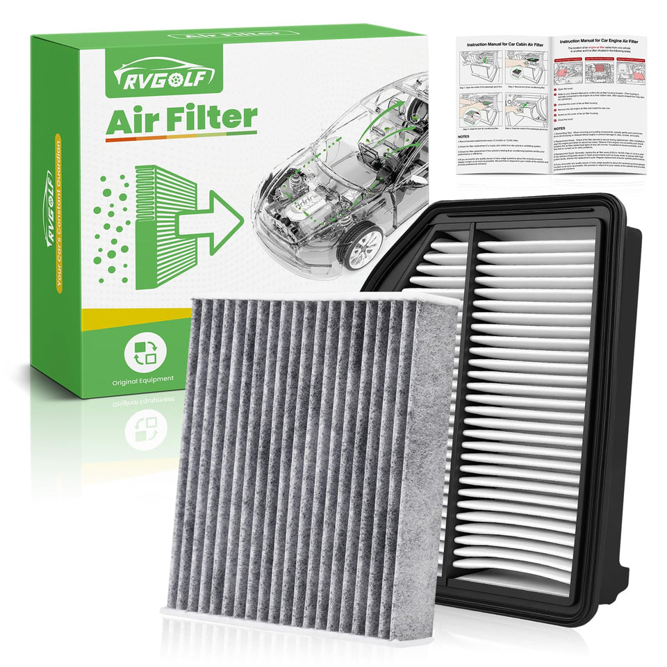 RVgolf engine filter front view showing clean-fit design and improved protection