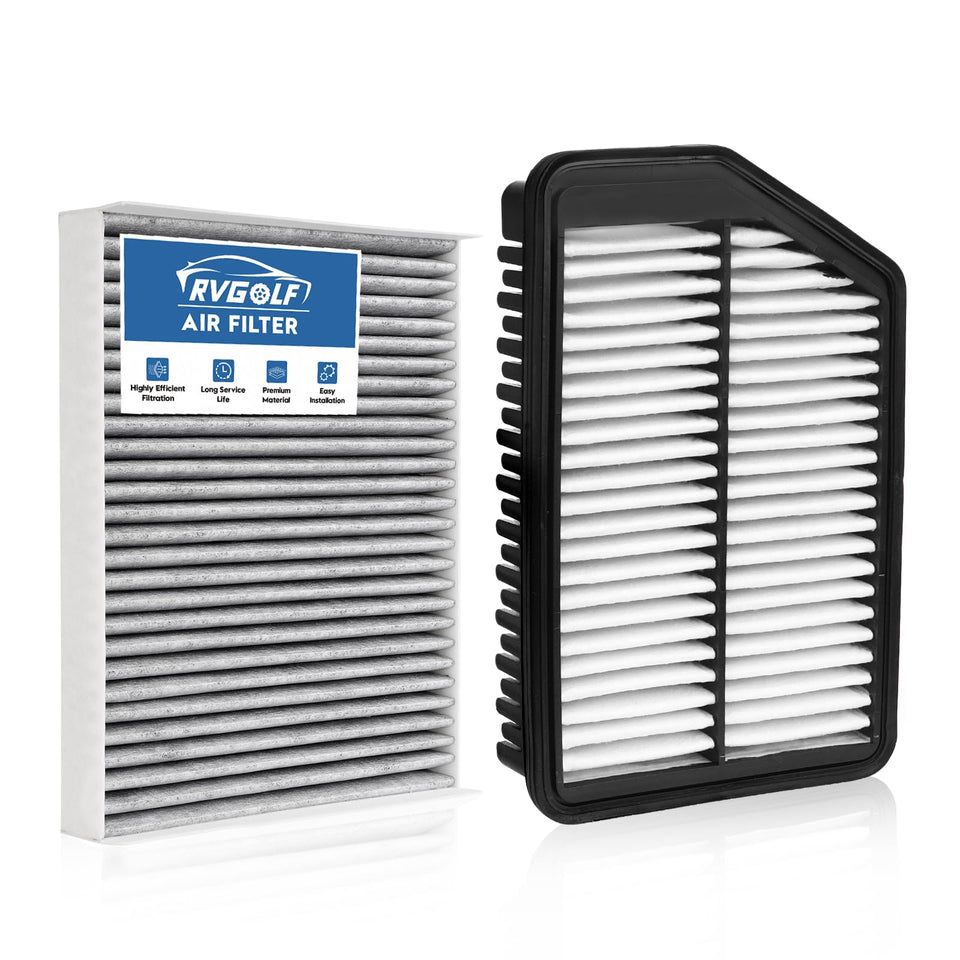 RVgolf engine filter front view showing replacement fit and improved airflow