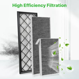 RVgolf filter installed in Model Y intake demonstrating easy replacement benefit