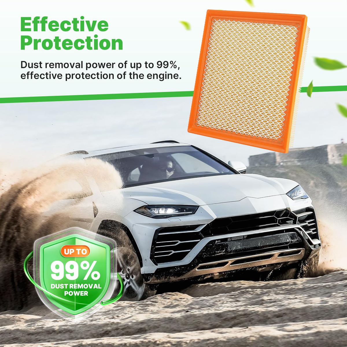 RVgolf filters installed in engine bay improving intake efficiency and reducing noise