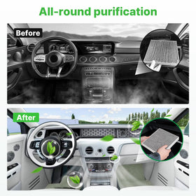RVgolf filters installed under hood demonstrating easy engine filter replacement benefit