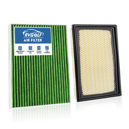 RVgolf front view of engine and cabin filter kit highlighting complete replacement convenience