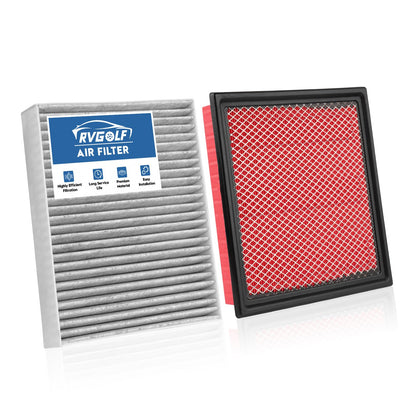 RVgolf front view of packaged engine and cabin filters showing compatibility benefits